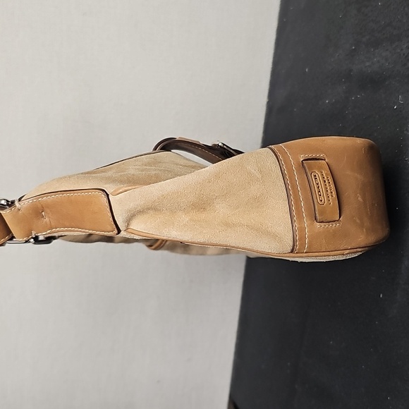 COACH 7559 SUEDE AND LEATHER HOBO BAG BFPM-02-036 - Picture 6 of 8